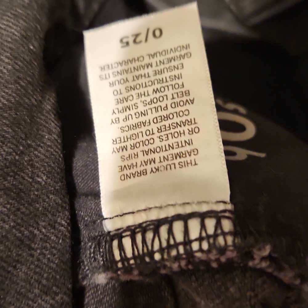 ❤️ NWT! LUCKY BRAND 90'S LOOSE HIGH RISE STRAIGHT LEG DISTRESSED JEANS, 0 (25) - Picture 9 of 13